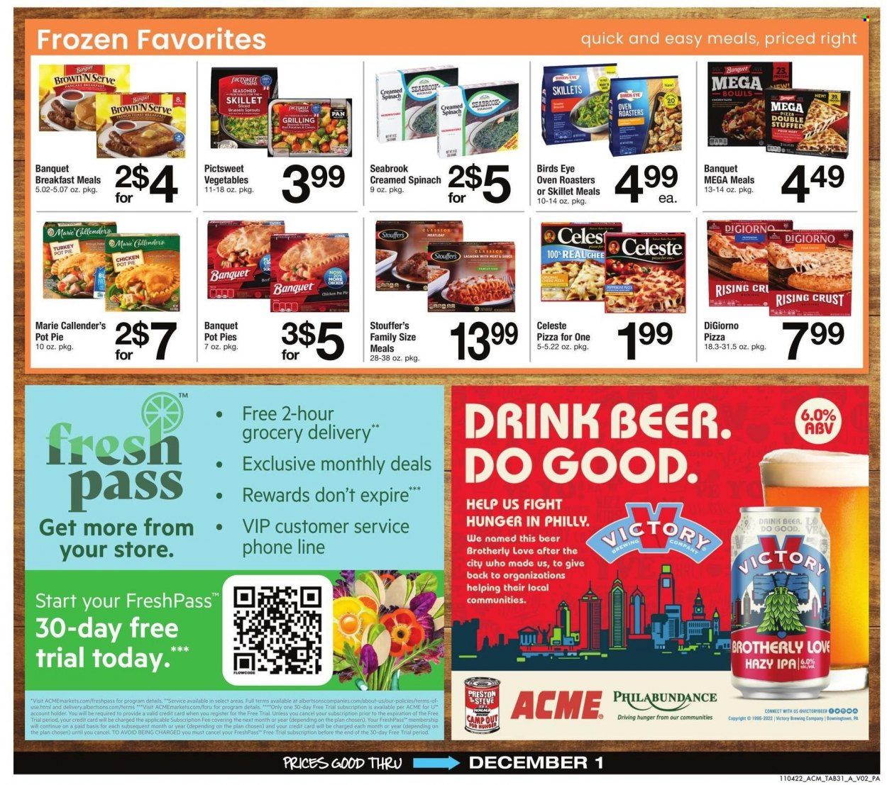 ACME (DE, NJ, NY, PA) Weekly Ad Flyer Specials November 4 to December 1, 2022