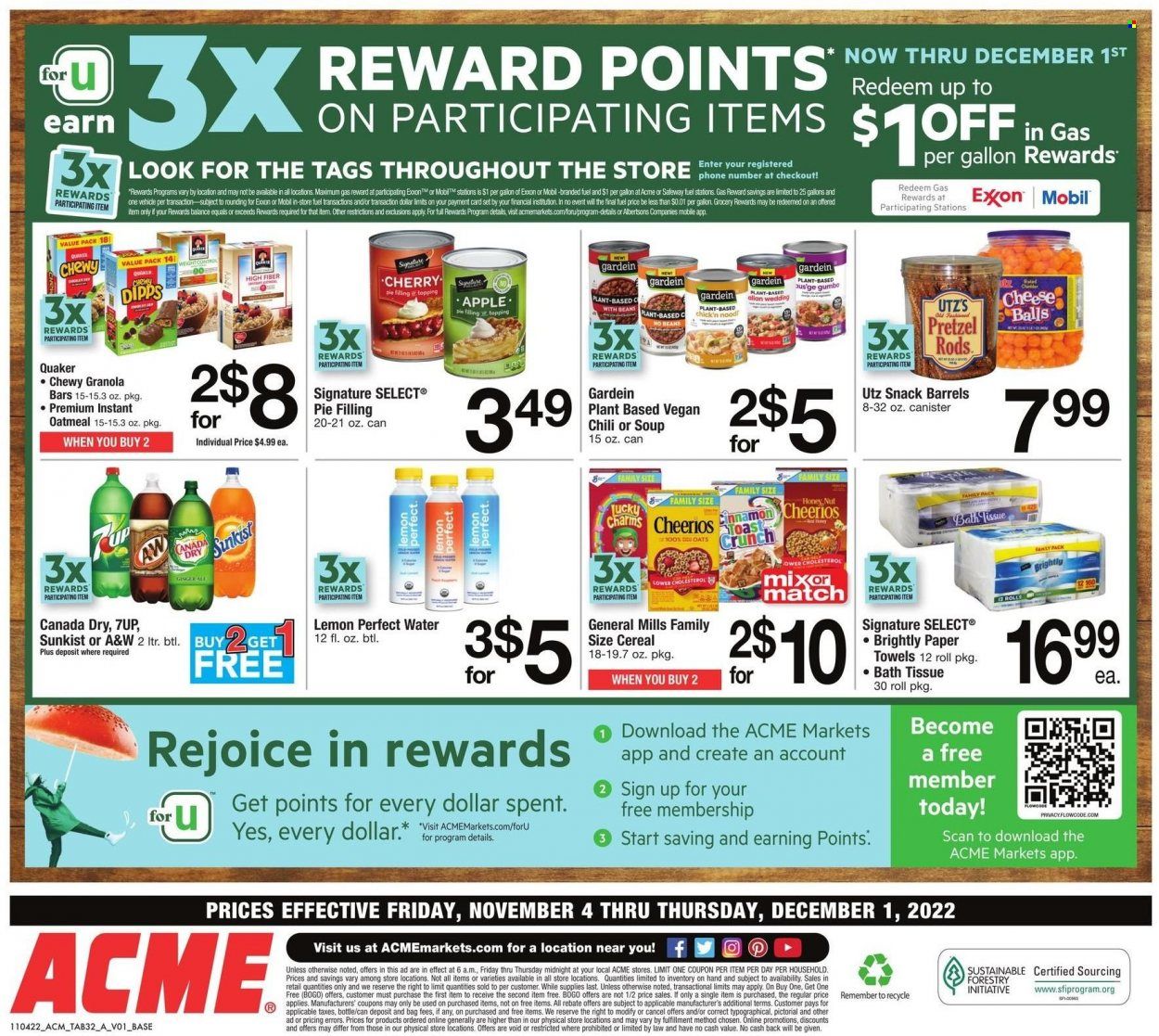 ACME (DE, NJ, NY, PA) Weekly Ad Flyer Specials November 4 to December 1, 2022