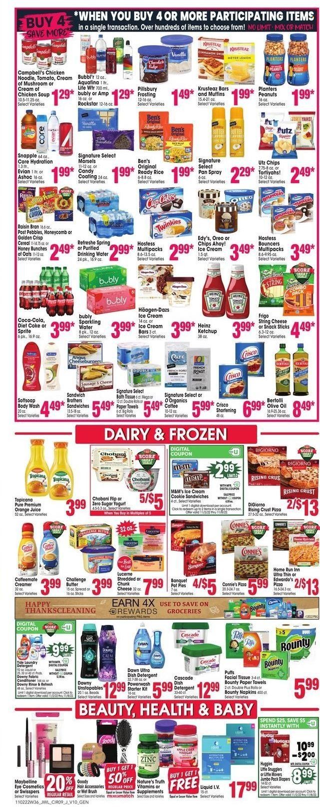 Jewel Osco (IA) Weekly Ad Flyer Specials November 2 to November 8, 2022