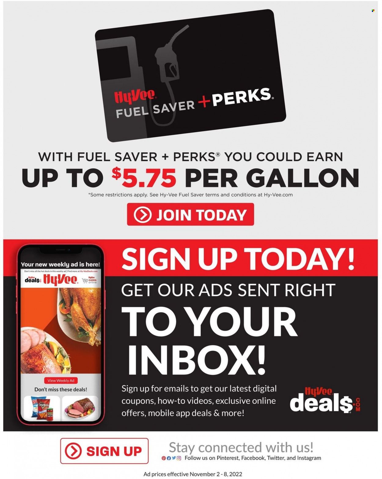 Hy-Vee (IA) Weekly Ad Flyer Specials November 2 to November 8, 2022