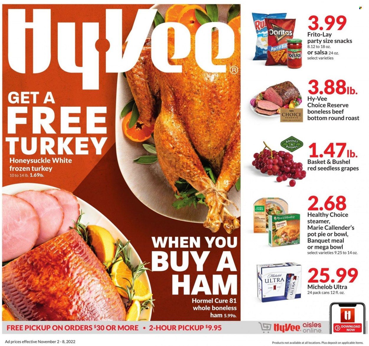 Hy-Vee (IA, IL, KS, MO) Weekly Ad Flyer Specials November 2 to November 8, 2022