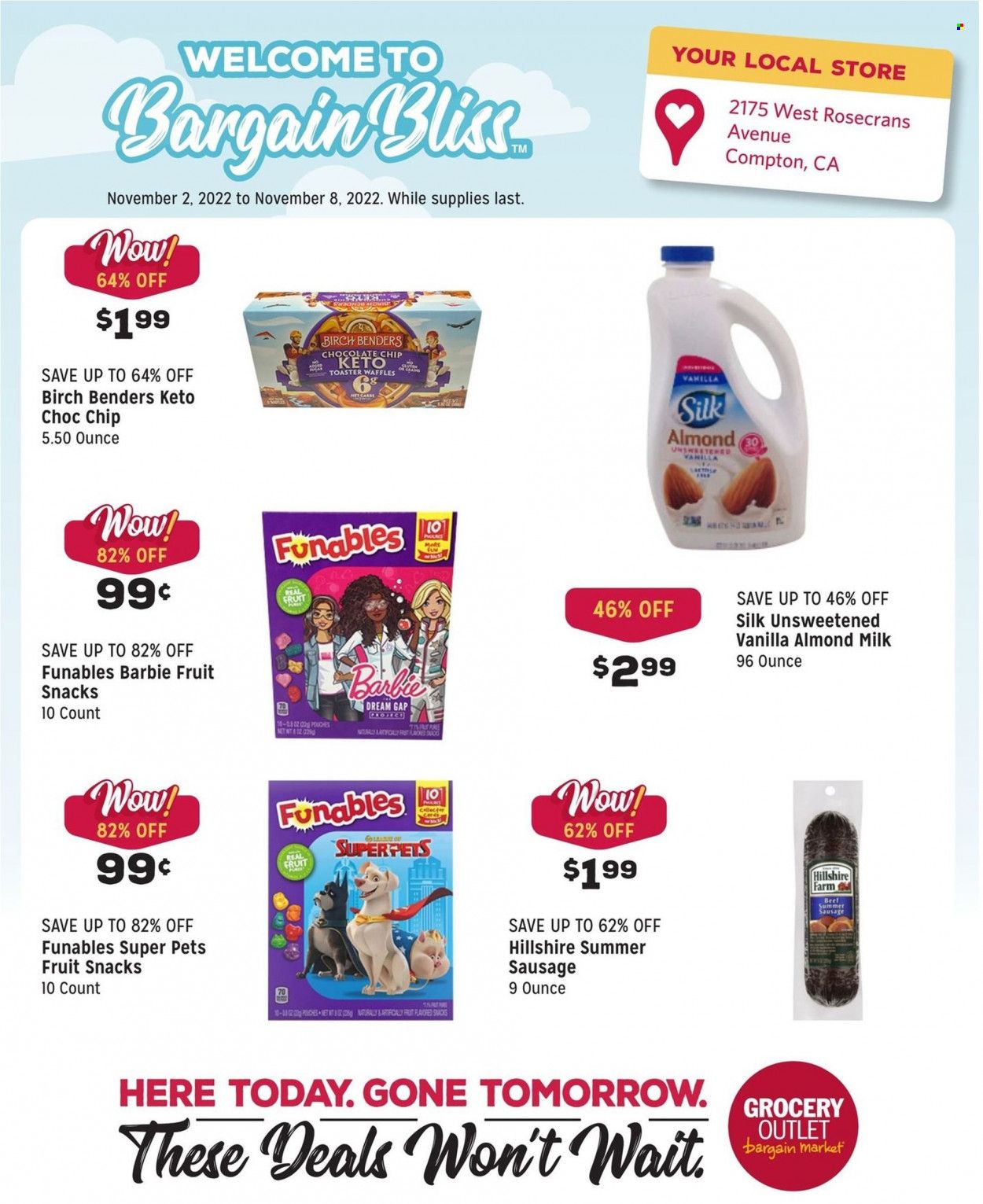 Grocery Outlet (CA, ID, OR, PA, WA) Weekly Ad Flyer Specials November 2 to November 8, 2022
