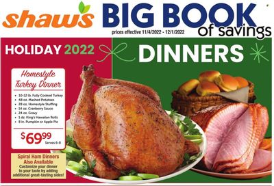 Shaw’s (MA, ME, NH, RI, VT) Weekly Ad Flyer Specials November 4 to December 1, 2022