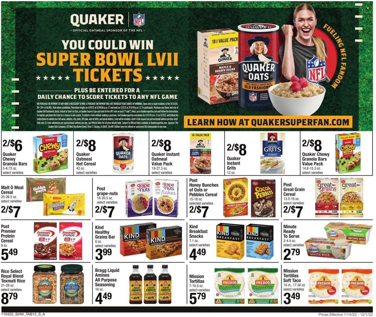 Shaw’s (MA, ME, NH, RI, VT) Weekly Ad Flyer Specials November 4 to December 1, 2022