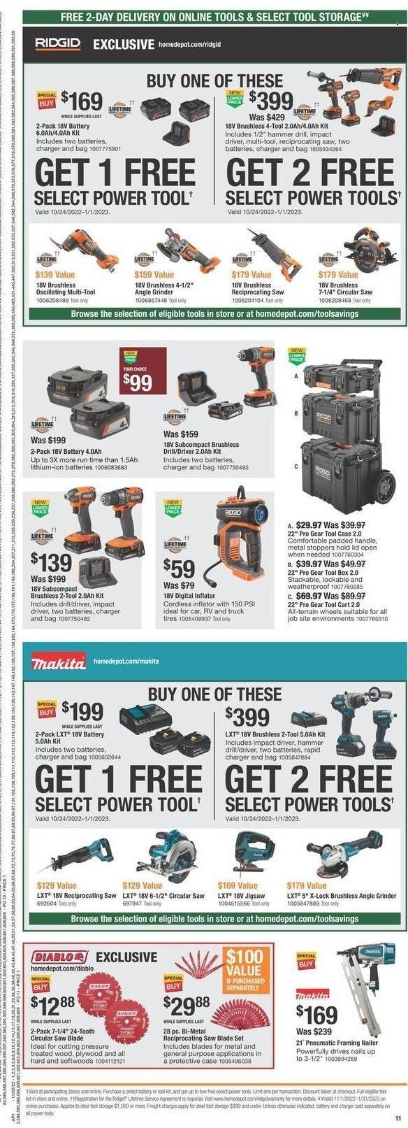 The Home Depot Weekly Ad Flyer Specials November 3 to November 23, 2022