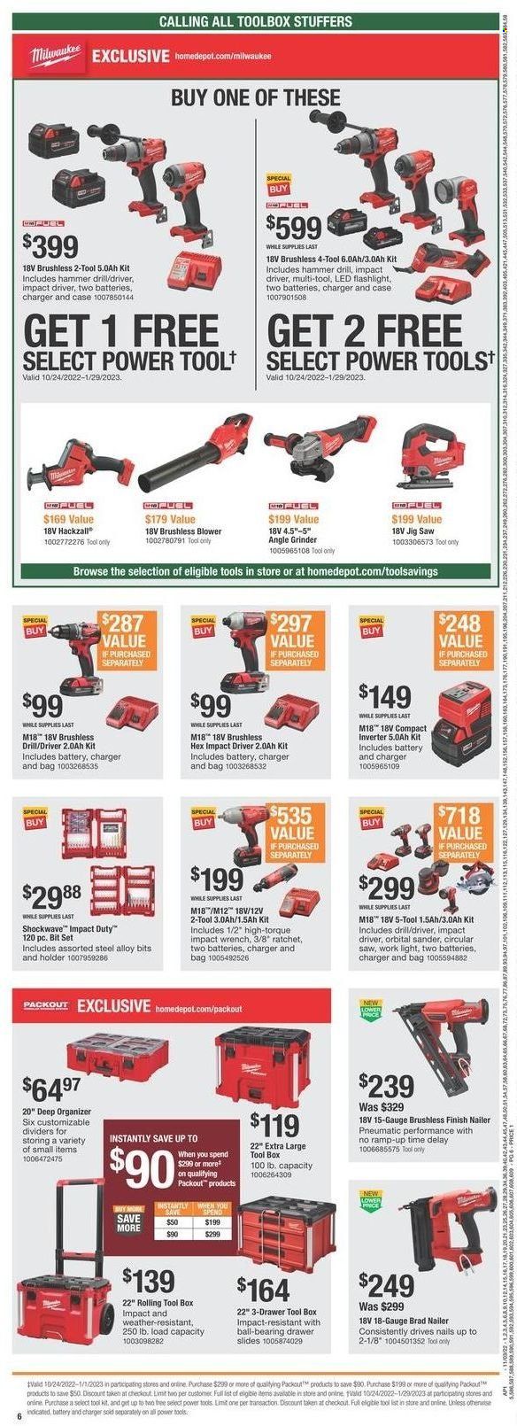 The Home Depot Weekly Ad Flyer Specials November 3 to November 23, 2022