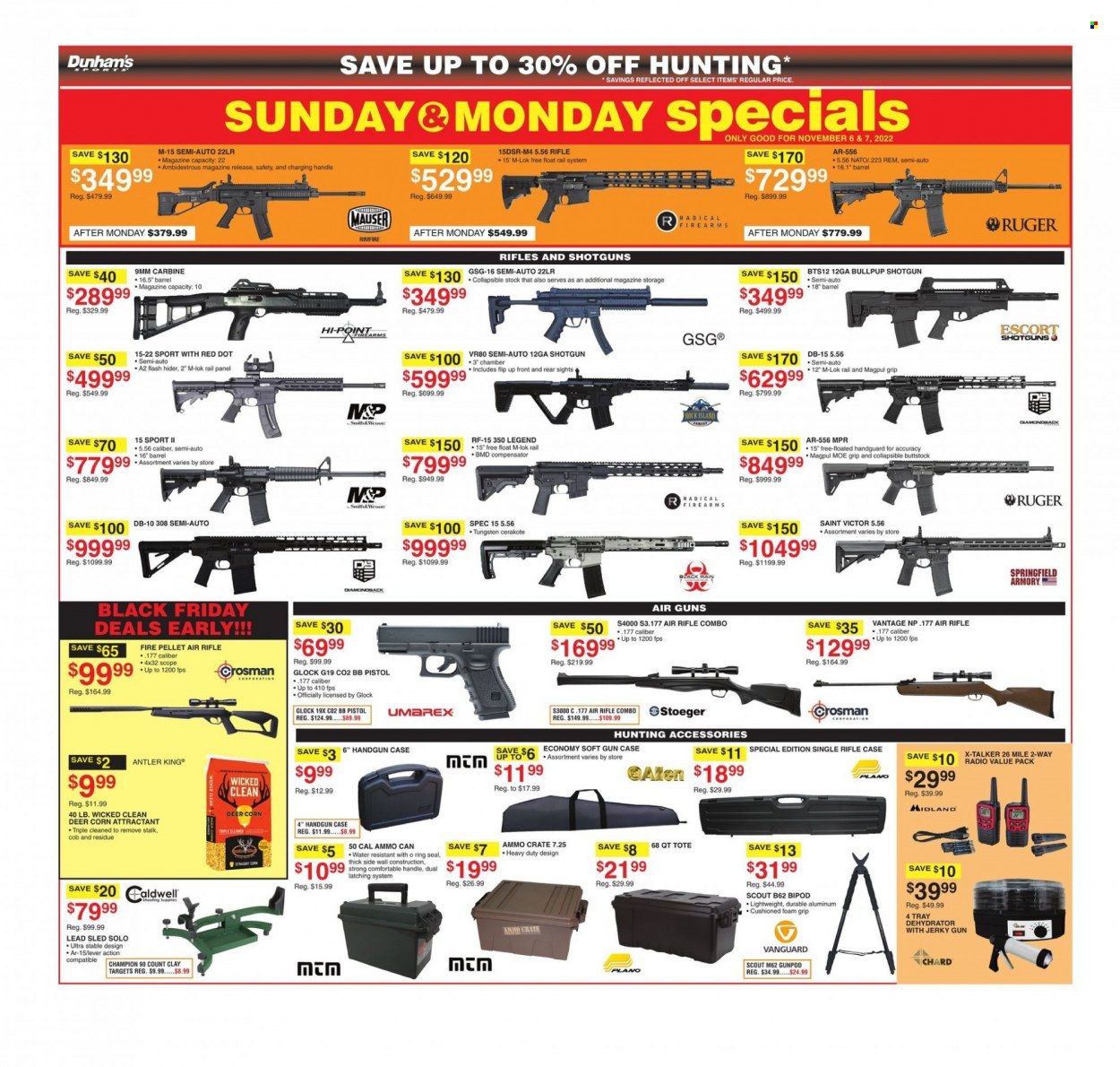 Dunham's Sports (MI) Weekly Ad Flyer Specials November 5 to November 10, 2022
