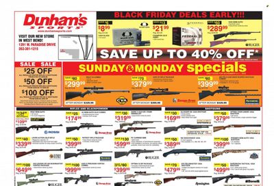 Dunham's Sports (WI) Weekly Ad Flyer Specials November 5 to November 10, 2022