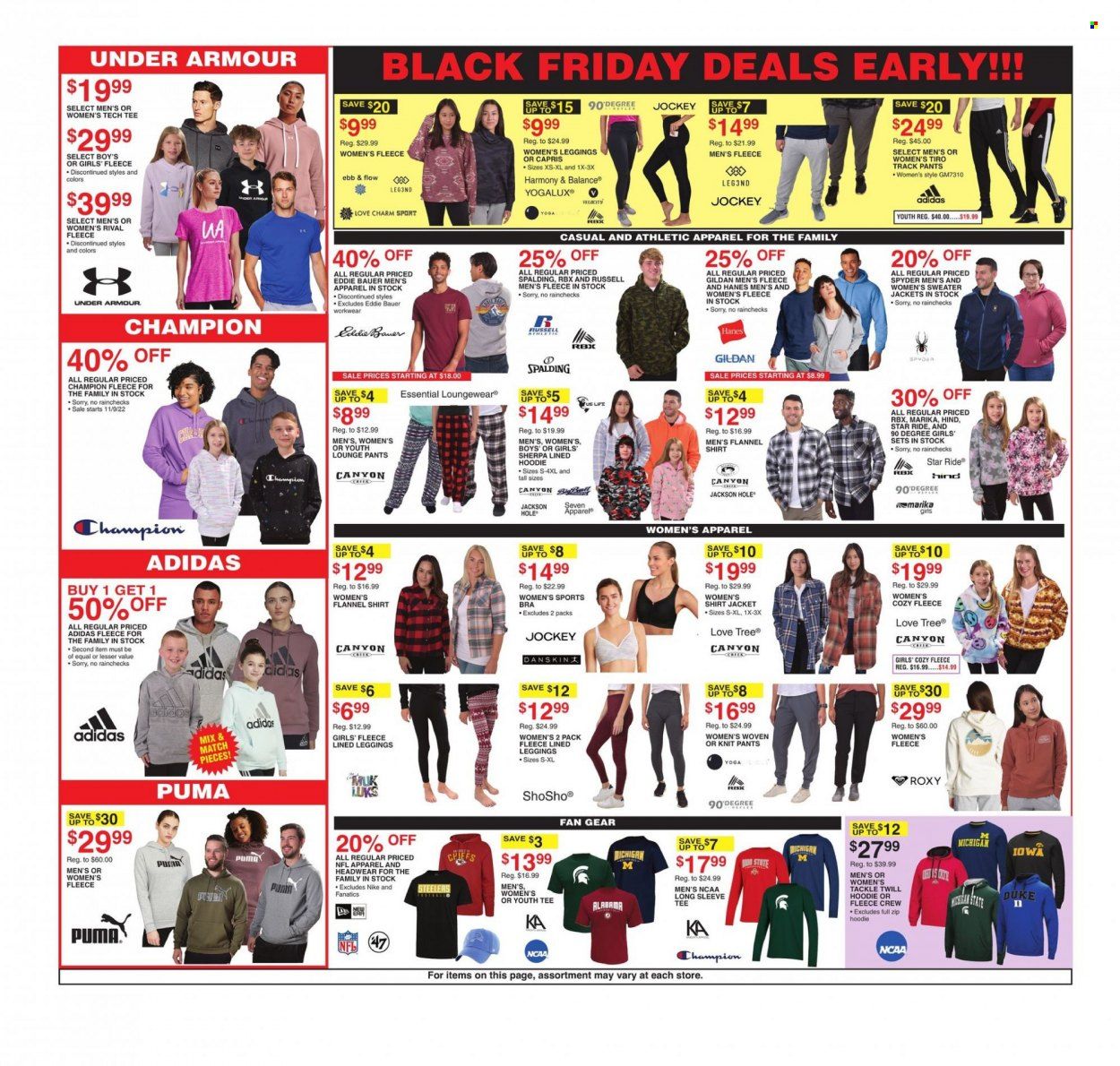 Dunham's Sports (IA, KS, OH, PA) Weekly Ad Flyer Specials November 5 to November 10, 2022