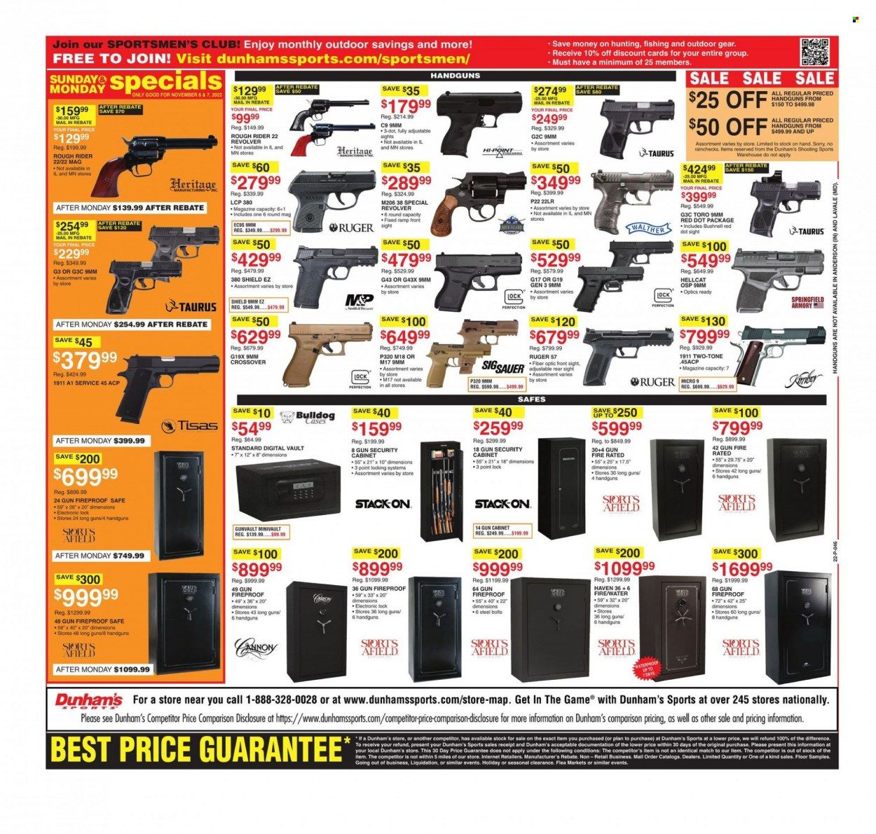 Dunham's Sports Weekly Ad Flyer Specials November 5 to November 10, 2022
