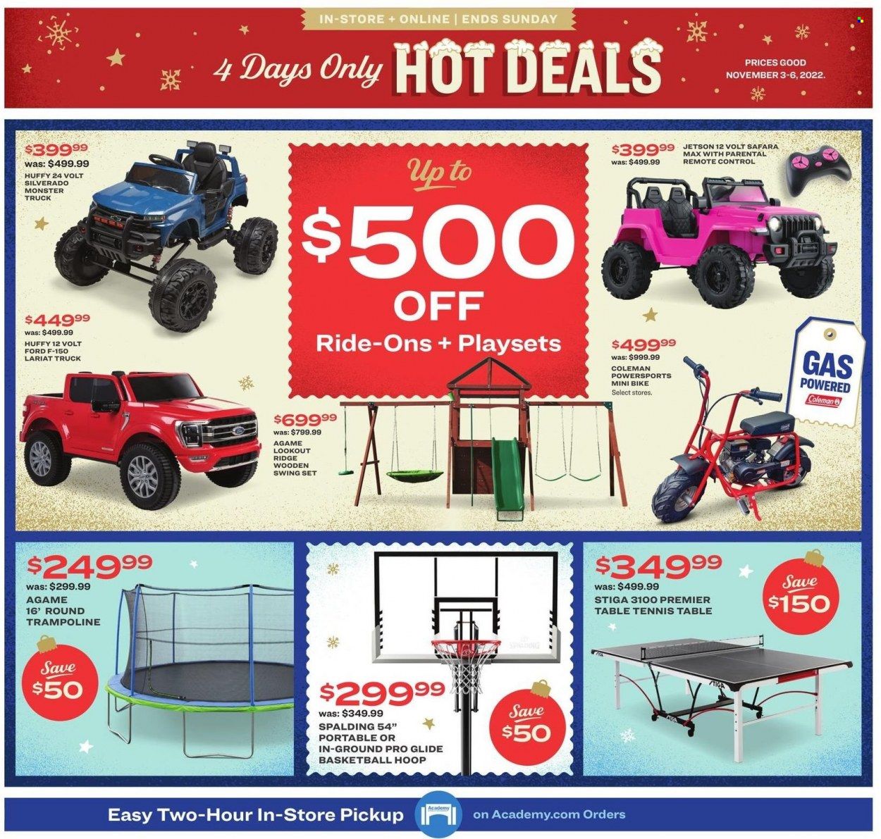 Academy Sports + Outdoors Weekly Ad Flyer Specials November 3 to November 6, 2022
