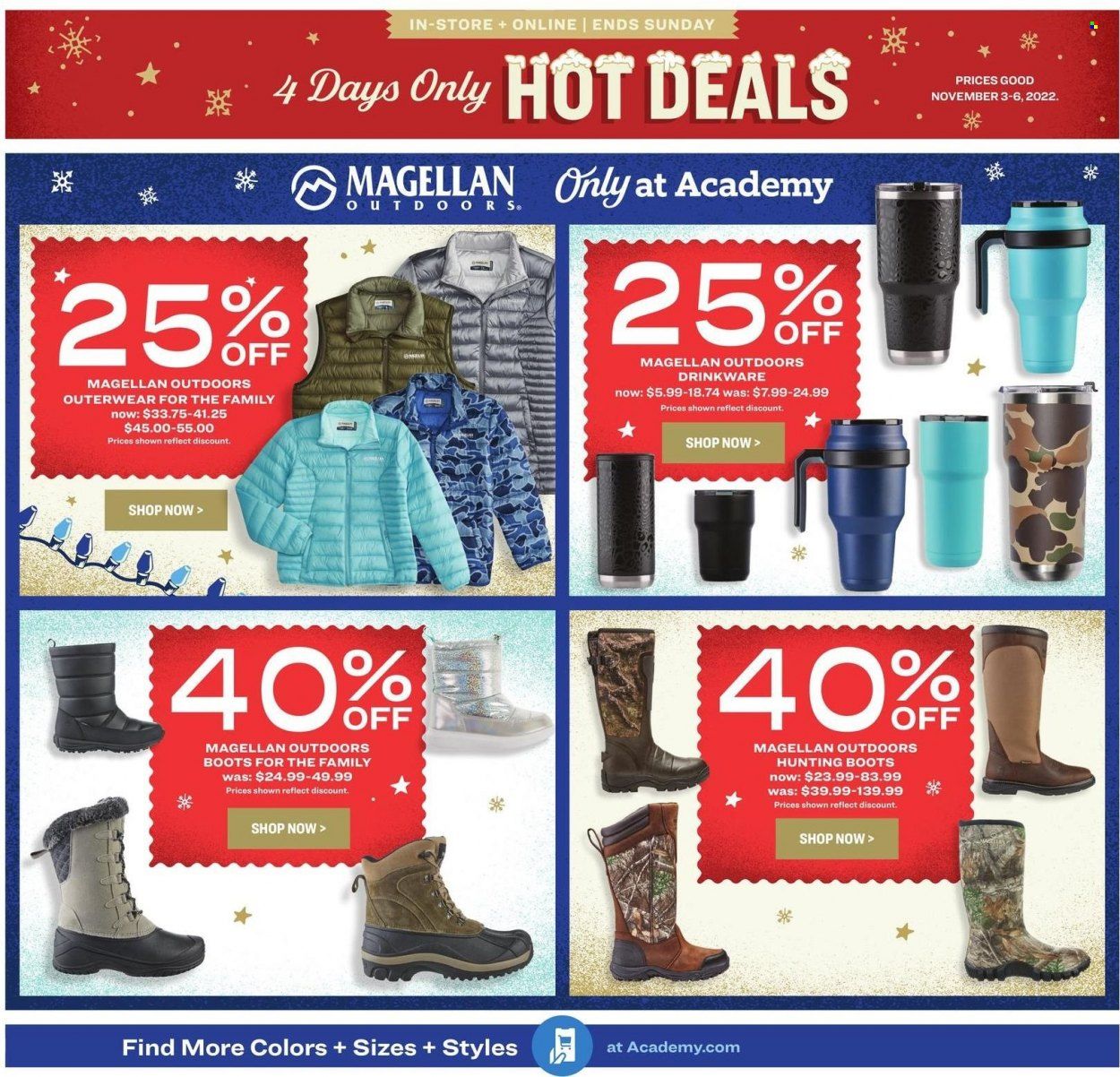 Academy Sports + Outdoors Weekly Ad Flyer Specials November 3 to November 6, 2022