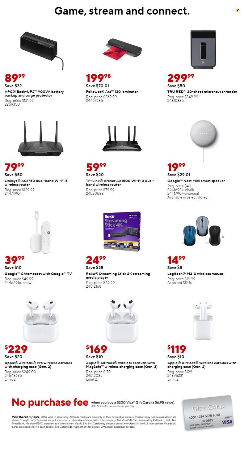 Staples Weekly Ad Flyer Specials November 6 to November 12, 2022