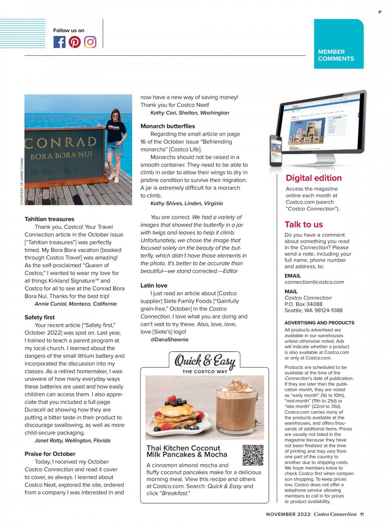 Costco Weekly Ad Flyer Specials November 1 to November 30, 2022
