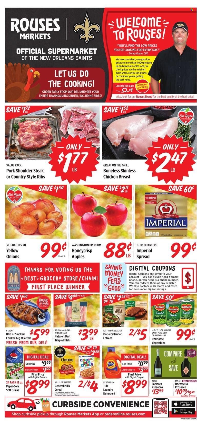Rouses Markets (AL, LA, MS) Weekly Ad Flyer Specials November 2 to November 9, 2022