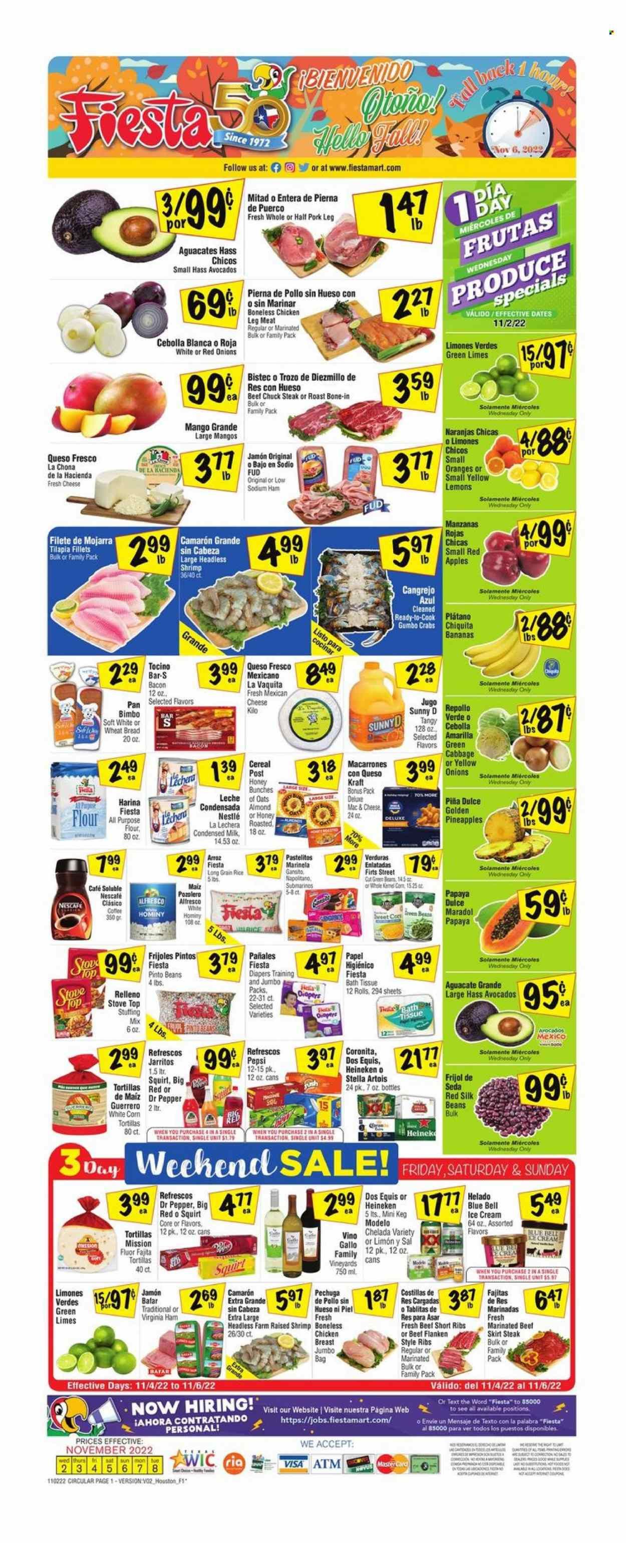 Fiesta Mart (TX) Weekly Ad Flyer Specials November 2 to November 8, 2022