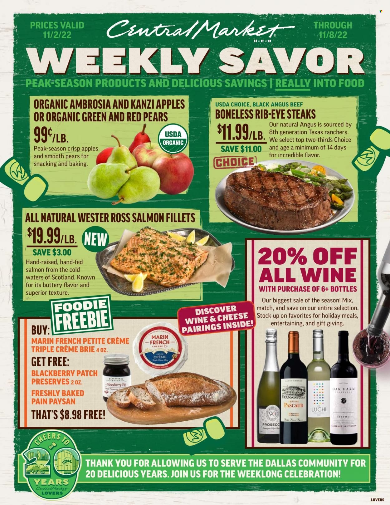 Central Market (TX) Weekly Ad Flyer Specials November 2 to November 8, 2022
