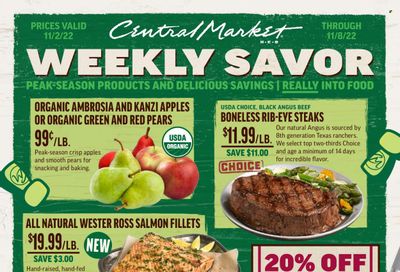 Central Market (TX) Weekly Ad Flyer Specials November 2 to November 8, 2022