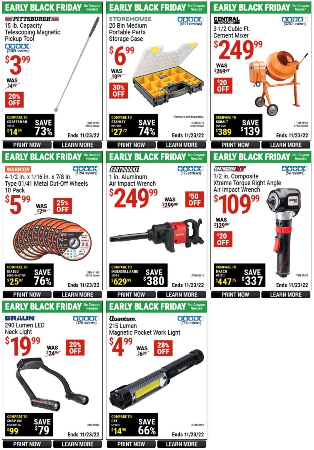 Harbor Freight Weekly Ad Flyer Specials November 7 to November 23, 2022