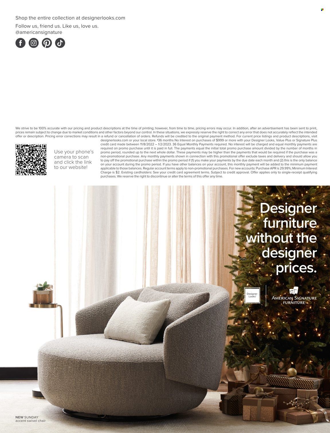 Value City Furniture (IL, IN, MD, MO, NC, NY, OH, SC, VA) Weekly Ad Flyer Specials November 8 to January 2, 2023