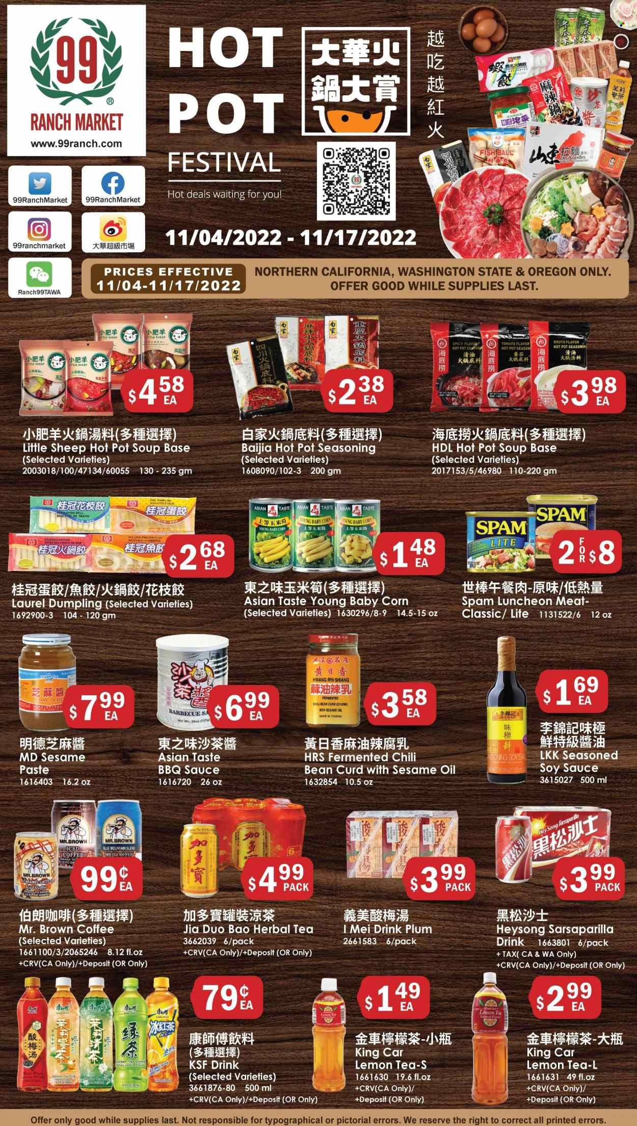 99 Ranch Market (92, CA) Weekly Ad Flyer Specials November 4 to November 10, 2022