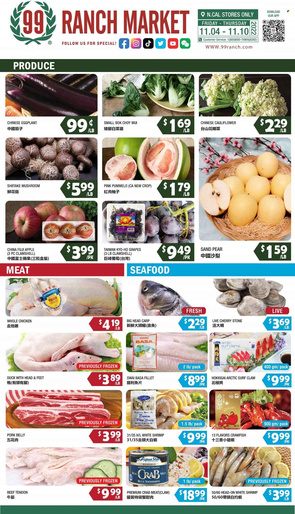 99 Ranch Market (92, CA) Weekly Ad Flyer Specials November 4 to November 10, 2022