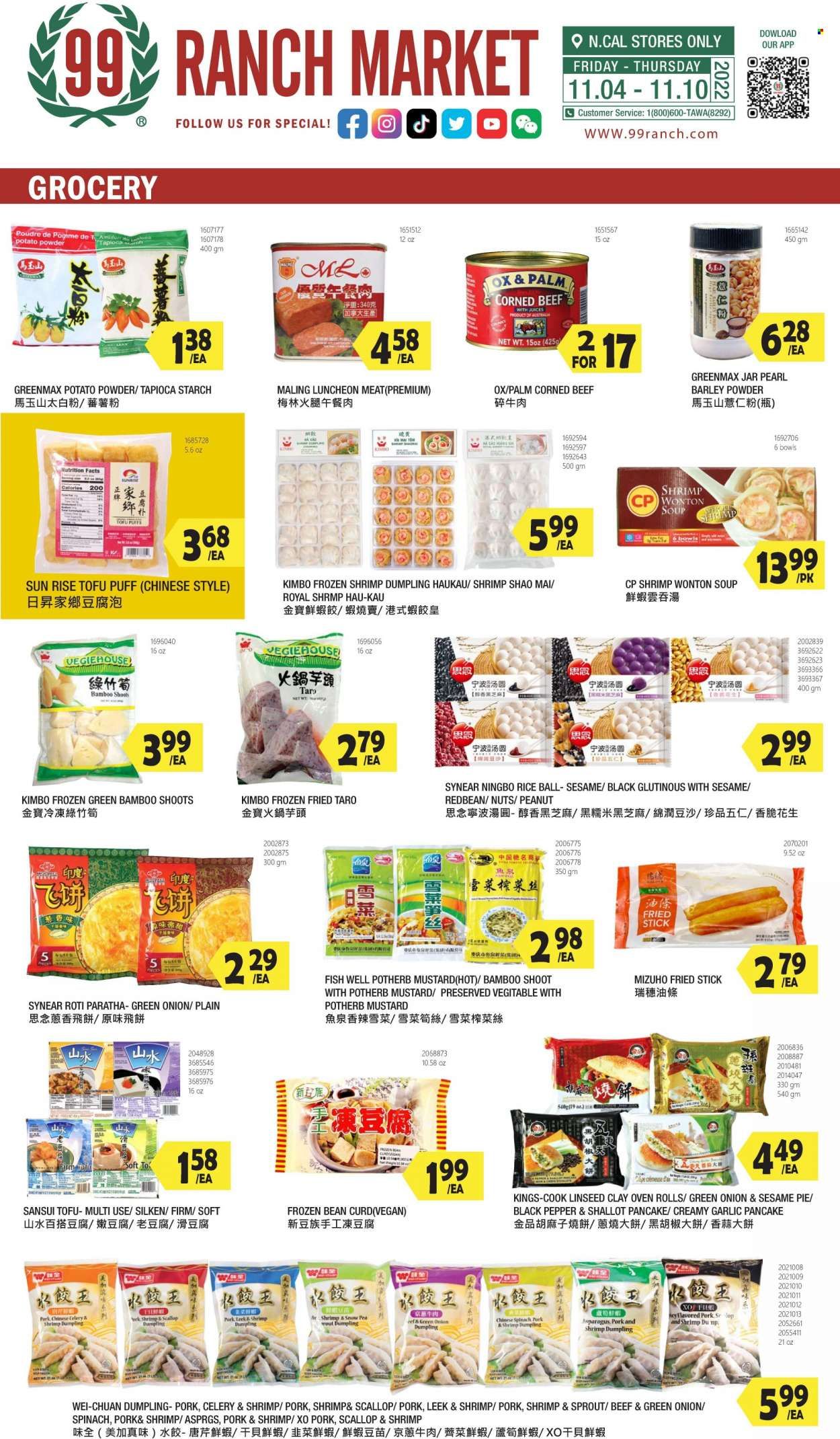 99 Ranch Market (92, CA) Weekly Ad Flyer Specials November 4 to November 10, 2022