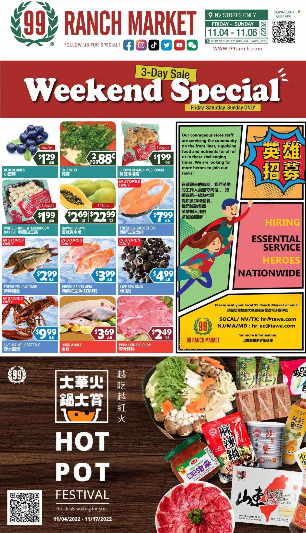 99 Ranch Market (NV) Weekly Ad Flyer Specials November 4 to November 10, 2022