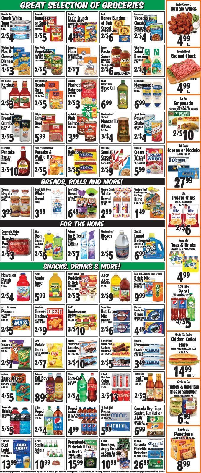 Western Beef (FL, NY) Weekly Ad Flyer Specials November 3 to November 9, 2022