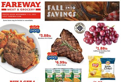 Fareway (IA) Weekly Ad Flyer Specials November 7 to November 12, 2022