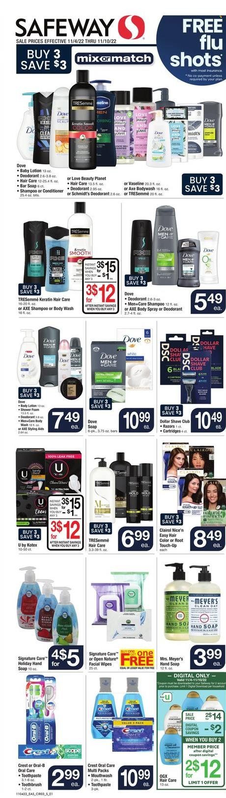 Safeway (MD, VA) Weekly Ad Flyer Specials November 4 to November 10, 2022