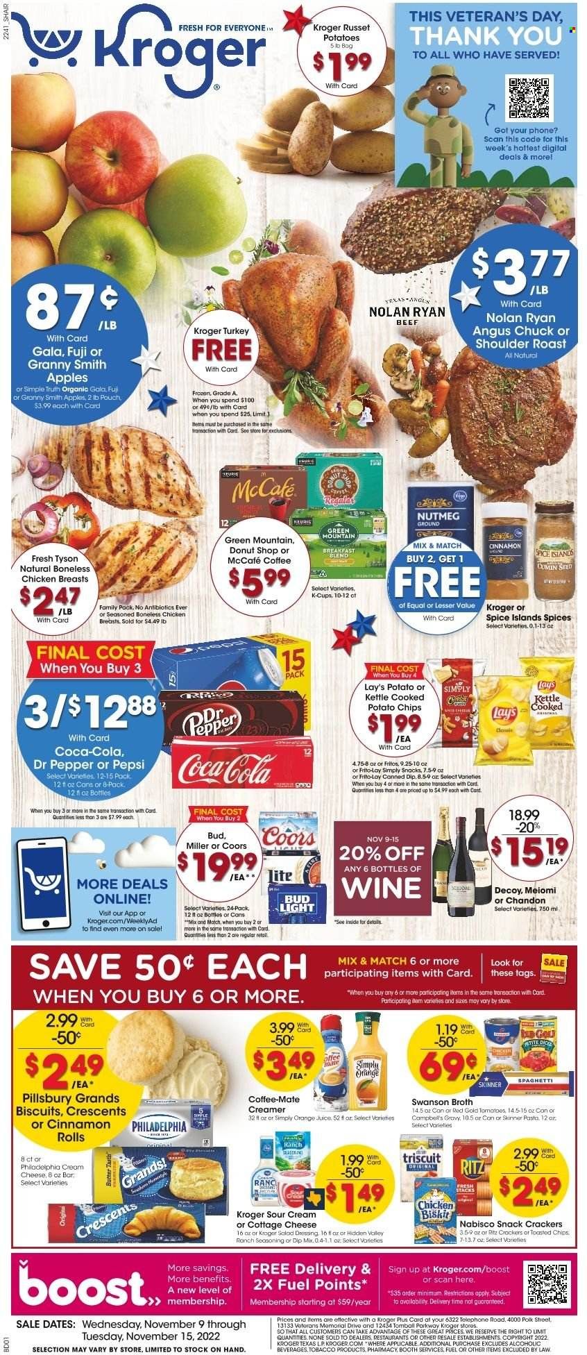 Kroger (GA, IL, LA, MI, OK, SC, TN, TX, VA) Weekly Ad Flyer Specials November 9 to November 15, 2022