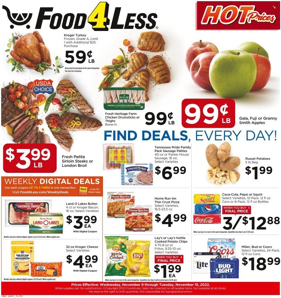 Food 4 Less (IN) Weekly Ad Flyer Specials November 9 to November 15, 2022