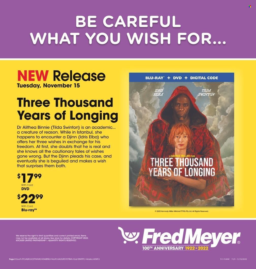 Fred Meyer Weekly Ad Flyer Specials November 9 to November 15, 2022