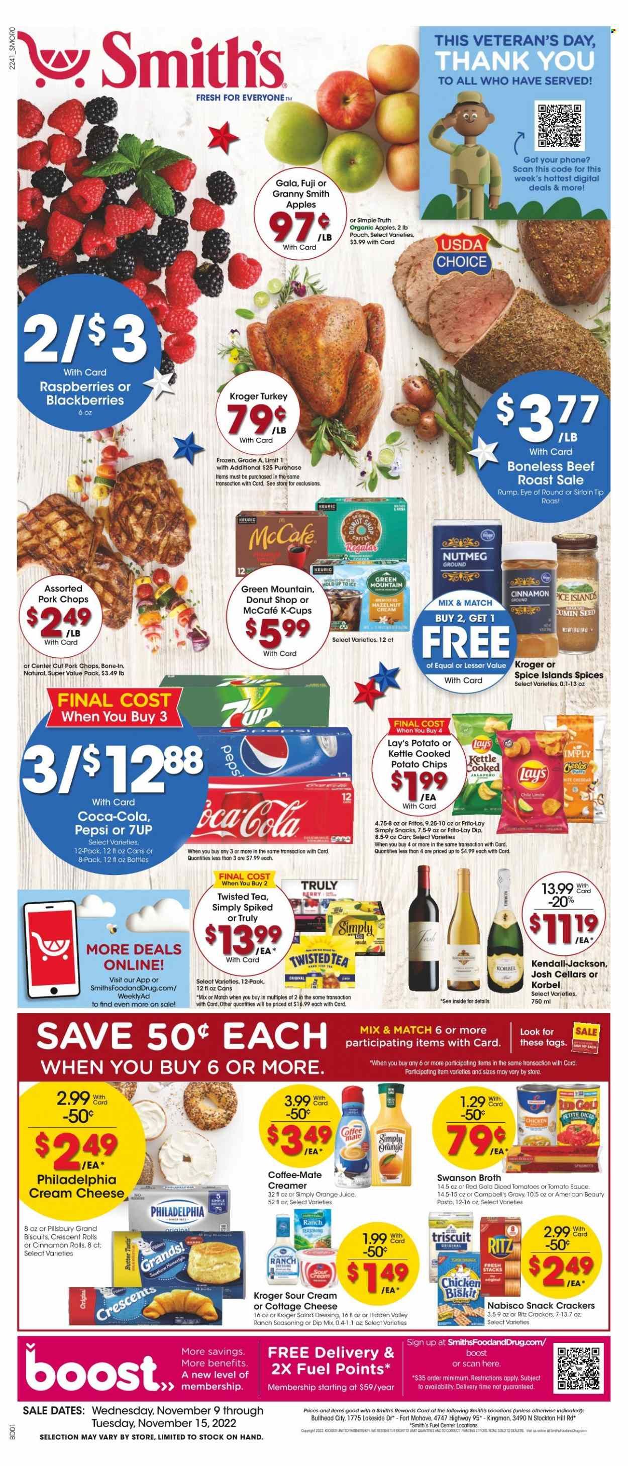 Smith's (AZ, ID, MT, NM, NV, UT, WY) Weekly Ad Flyer Specials November 9 to November 15, 2022