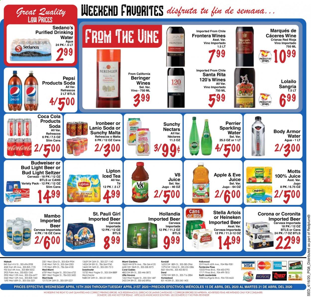 Sedano's Weekly Ad & Flyer April 15 to 21