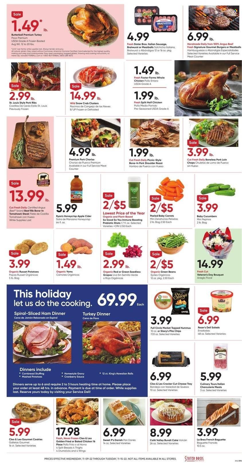 Stater Bros. (CA) Weekly Ad Flyer Specials November 9 to November 15, 2022