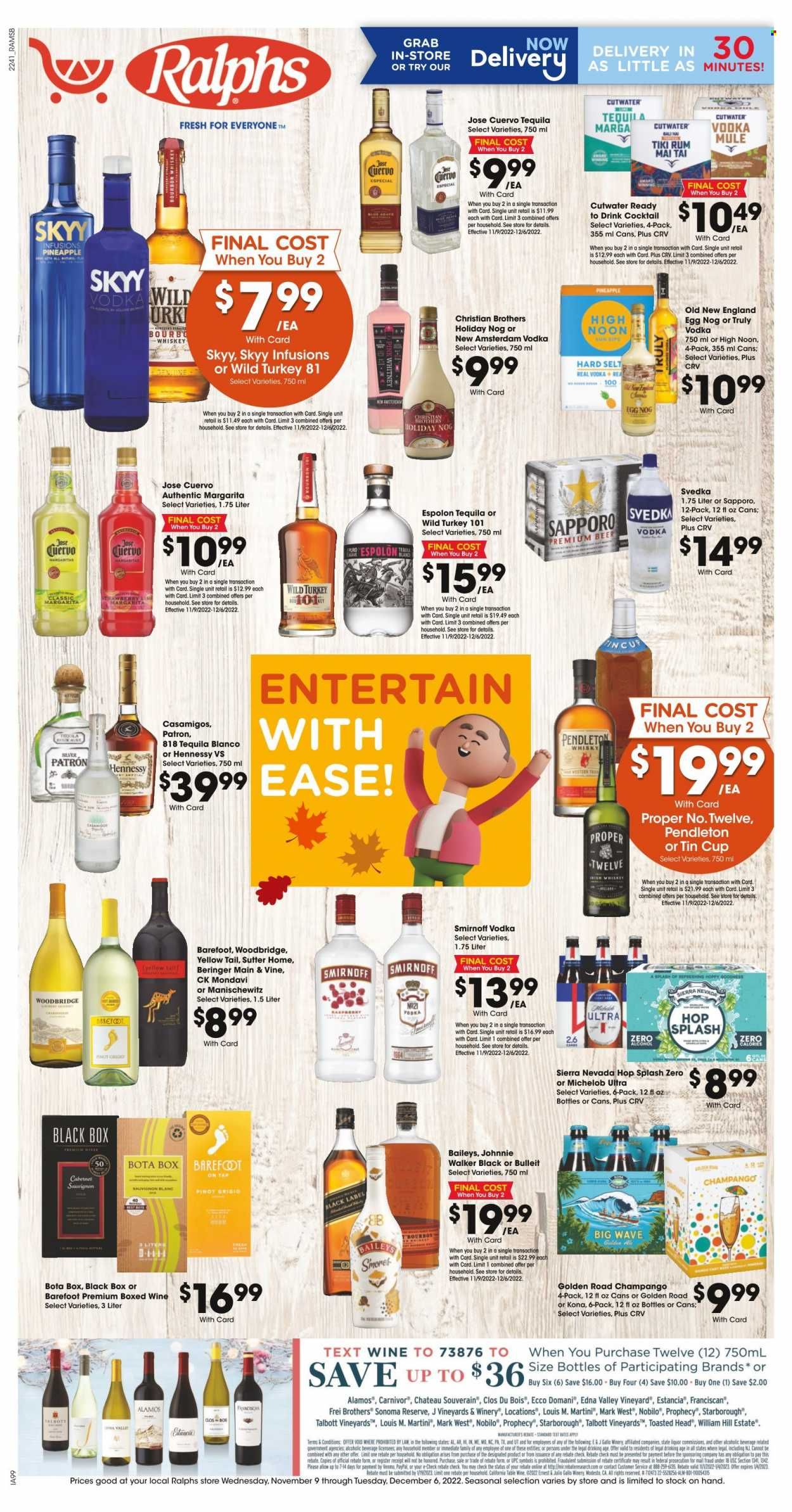 Ralphs (MD, NC, VA) Weekly Ad Flyer Specials November 9 to December 6, 2022