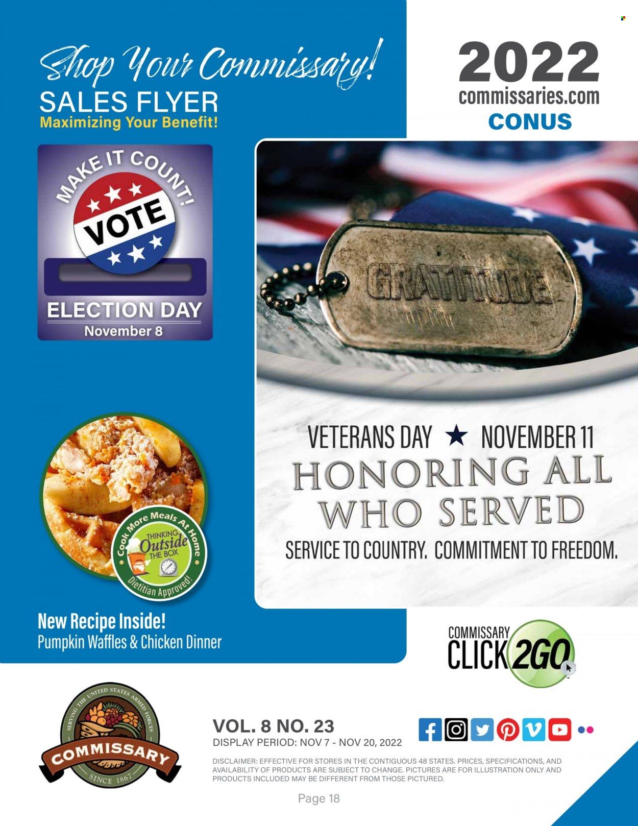 Commissary Weekly Ad Flyer Specials November 7 to November 20, 2022