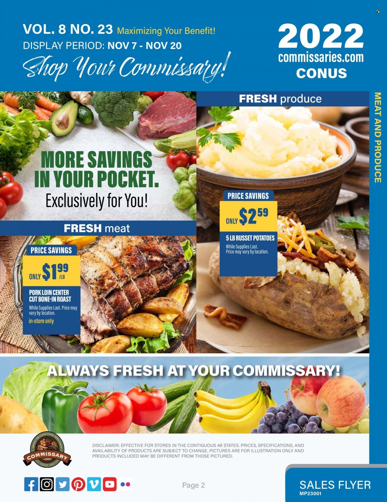 Commissary Weekly Ad Flyer Specials November 7 to November 20, 2022