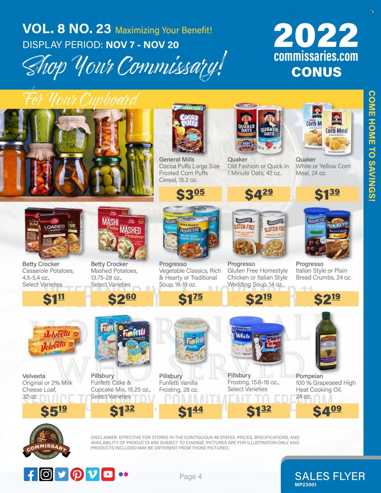 Commissary Weekly Ad Flyer Specials November 7 to November 20, 2022