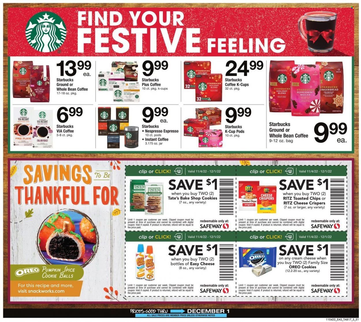 Safeway (MD, VA) Weekly Ad Flyer Specials November 4 to December 1, 2022