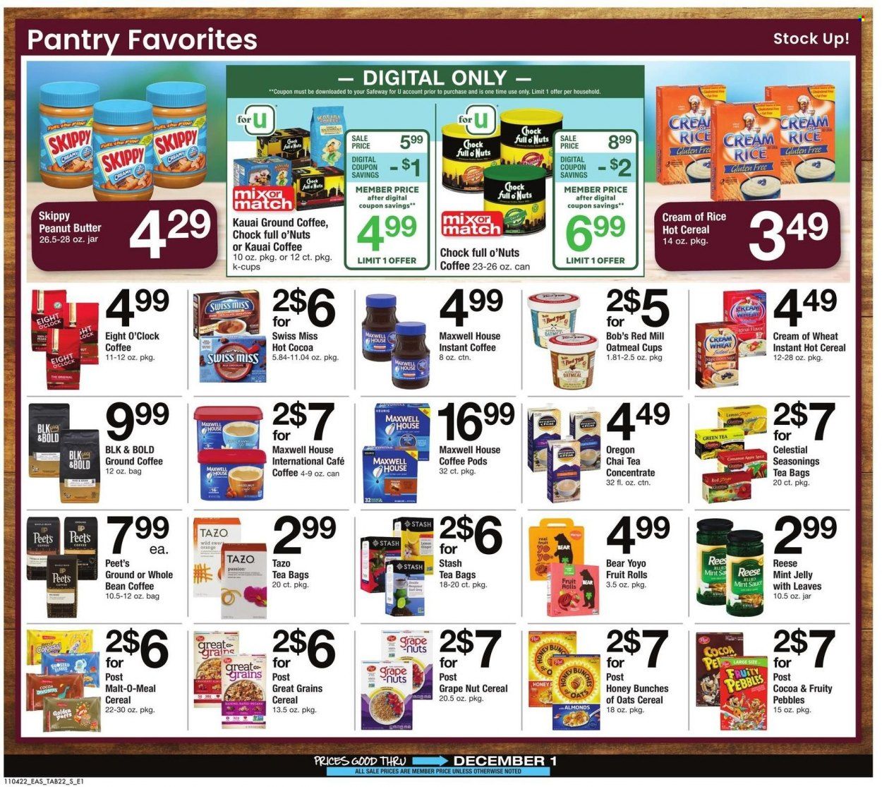 Safeway (MD, VA) Weekly Ad Flyer Specials November 4 to December 1, 2022