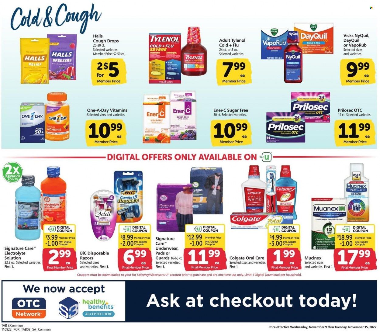 Safeway (OR) Weekly Ad Flyer Specials November 9 to November 15, 2022