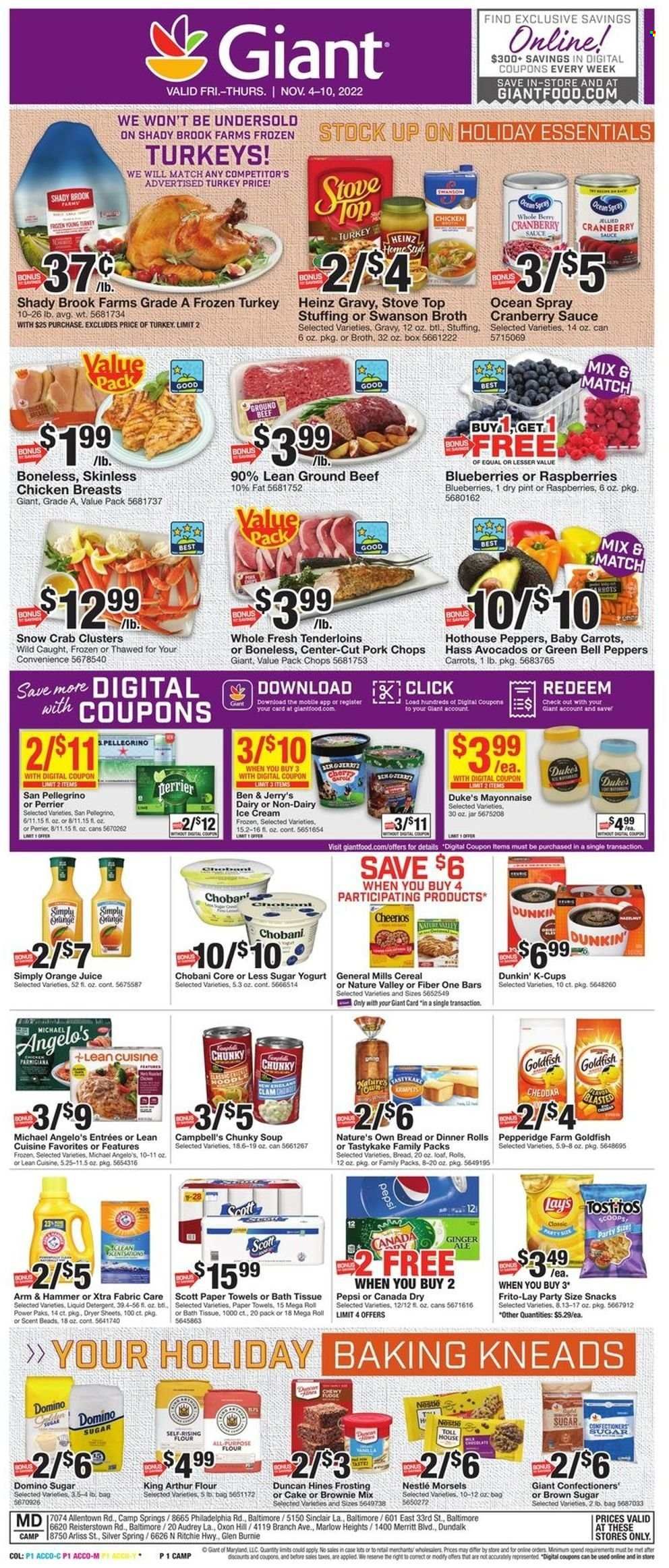 Giant Food (DE, MD, VA) Weekly Ad Flyer Specials November 4 to November 10, 2022
