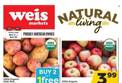 Weis (MD, NY, PA) Weekly Ad Flyer Specials November 3 to November 30, 2022