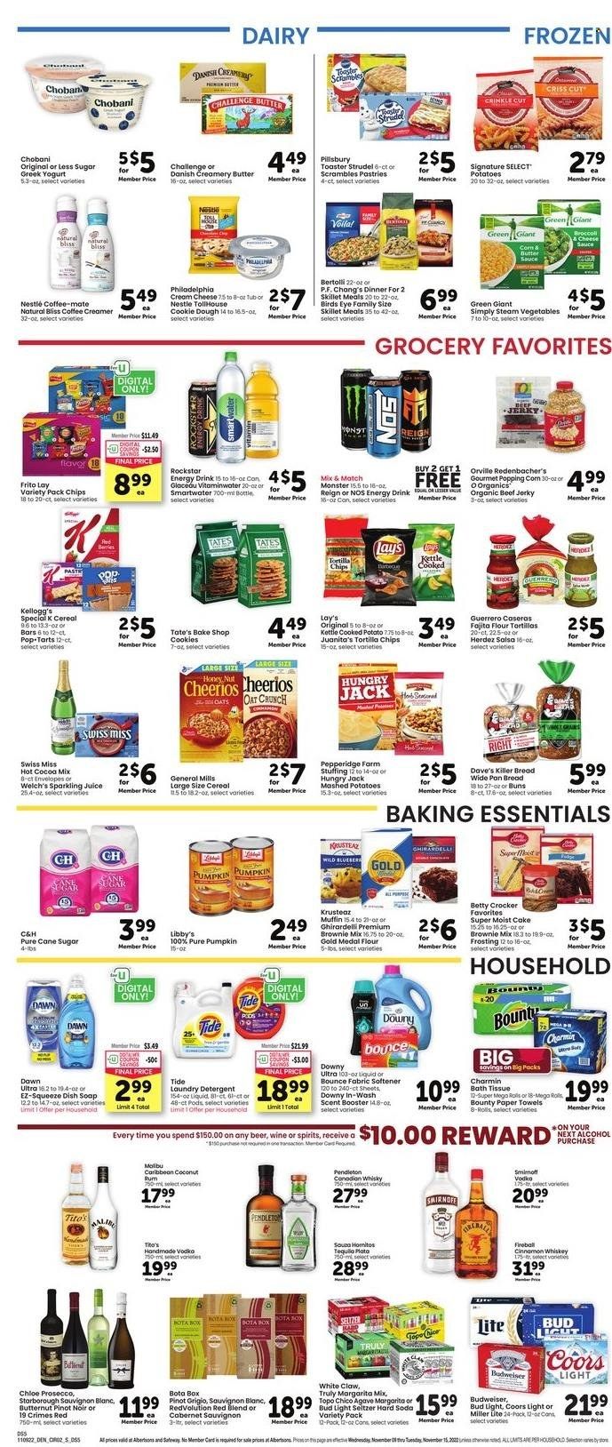 Safeway (SD) Weekly Ad Flyer Specials November 9 to November 15, 2022