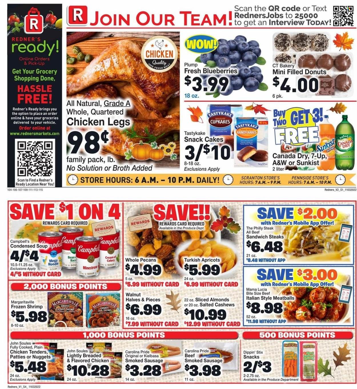 Redner's Markets (DE, MD, PA) Weekly Ad Flyer Specials November 3 to November 9, 2022