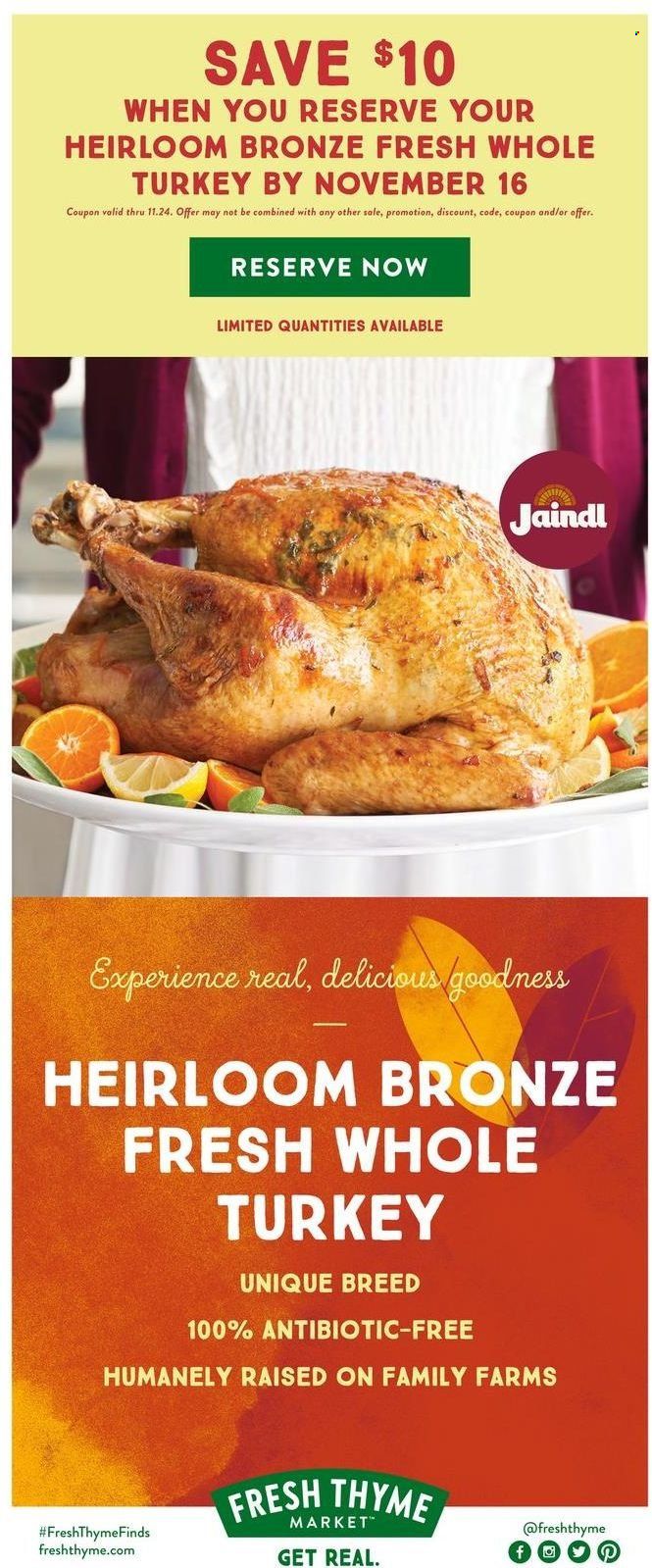 Fresh Thyme Weekly Ad Flyer Specials November 2 to November 8, 2022