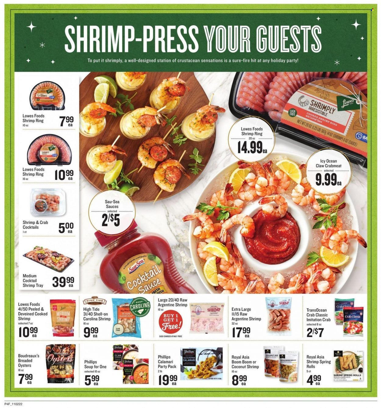 Lowes Foods (NC, SC) Weekly Ad Flyer Specials November 2 to November 29, 2022